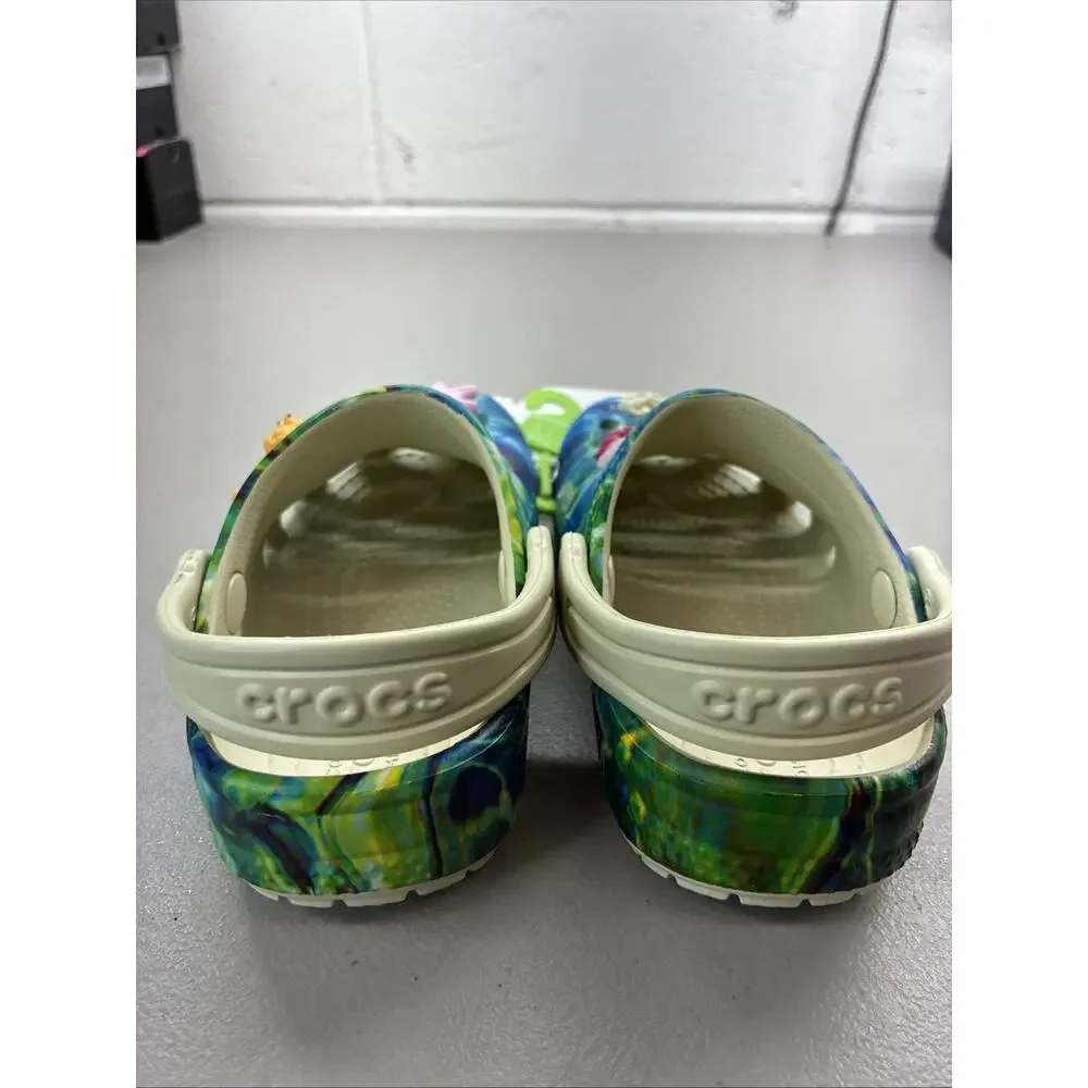 New Kids Crocs Clog Ocean Fish Nemo Octopus Beach Shells Shoe Size C9 211266-2Y2